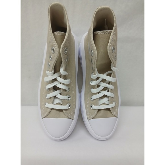 Converse Women's Chuck Taylor All Star Move Platform Sneakers A04365C Beige Sz 6 - Picture 6 of 10